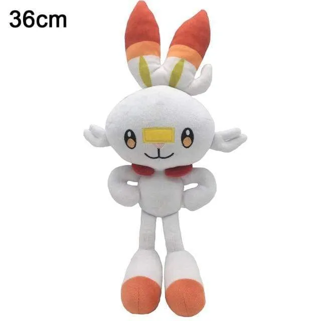 Pokemon Scorbunny Grookey Sobble Sirfetch'd Yamper Plush Toy Cute Animal Rabbit Lizard Monkey Stuffed Doll Gift For Children Kid