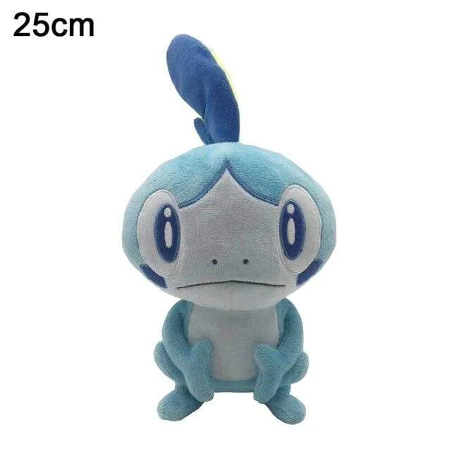 Pokemon Scorbunny Grookey Sobble Sirfetch'd Yamper Plush Toy Cute Animal Rabbit Lizard Monkey Stuffed Doll Gift For Children Kid