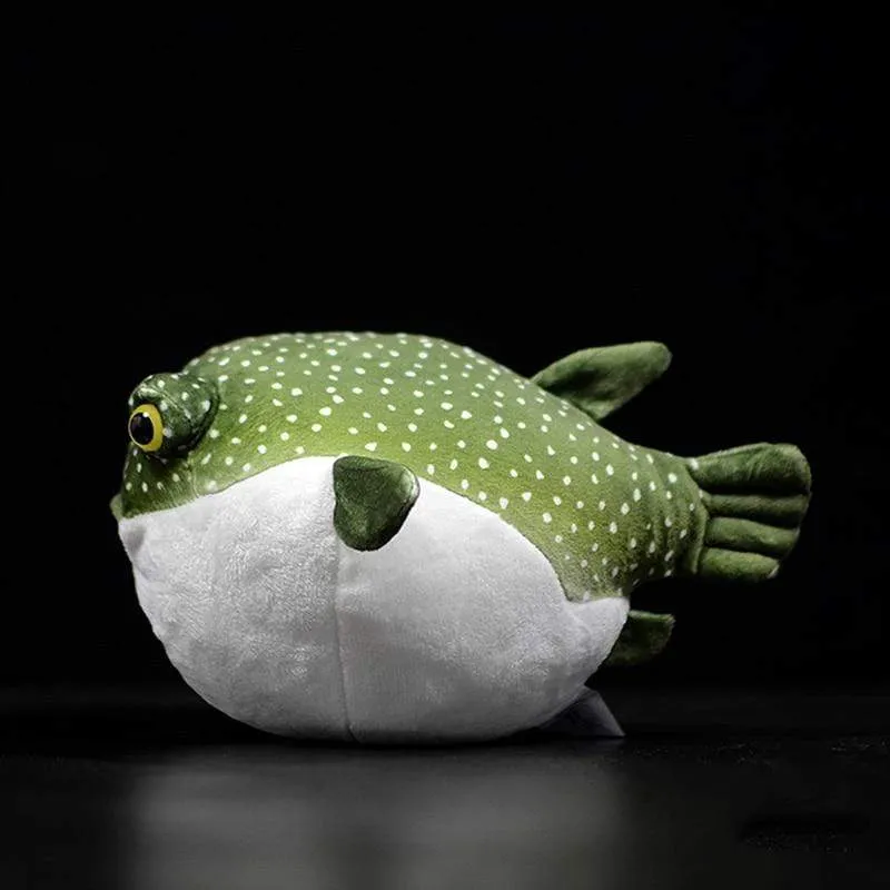 Real Life Pufferfish Plush Toy Lifelike Sea Animals Puffers Stuffed Toys Soft Aquarium Fish Dolls Gifts For Kids