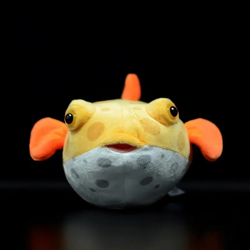 Real Life Pufferfish Plush Toy Lifelike Sea Animals Puffers Stuffed Toys Soft Aquarium Fish Dolls Gifts For Kids