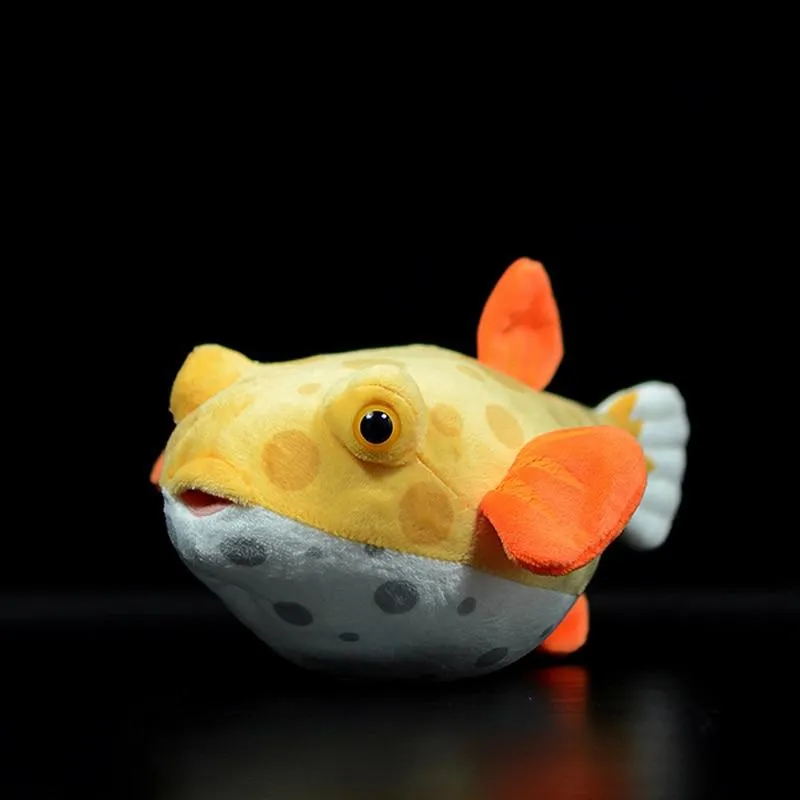 Real Life Pufferfish Plush Toy Lifelike Sea Animals Puffers Stuffed Toys Soft Aquarium Fish Dolls Gifts For Kids