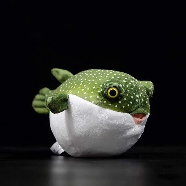 Real Life Pufferfish Plush Toy Lifelike Sea Animals Puffers Stuffed Toys Soft Aquarium Fish Dolls Gifts For Kids