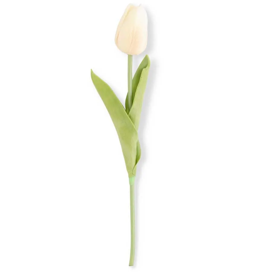 Real Touch Mini Light Peach Tulip Stem