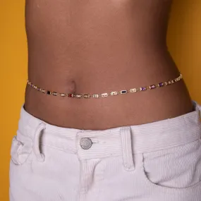 Rectangle Prism Belly Chain