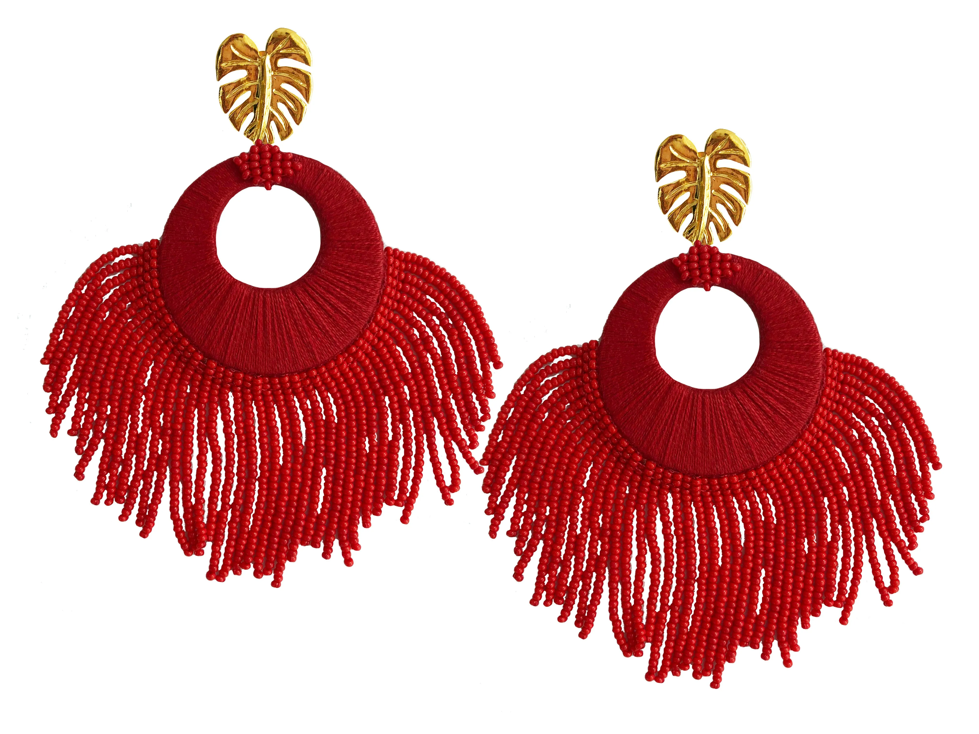 Red Sunshine Earrings