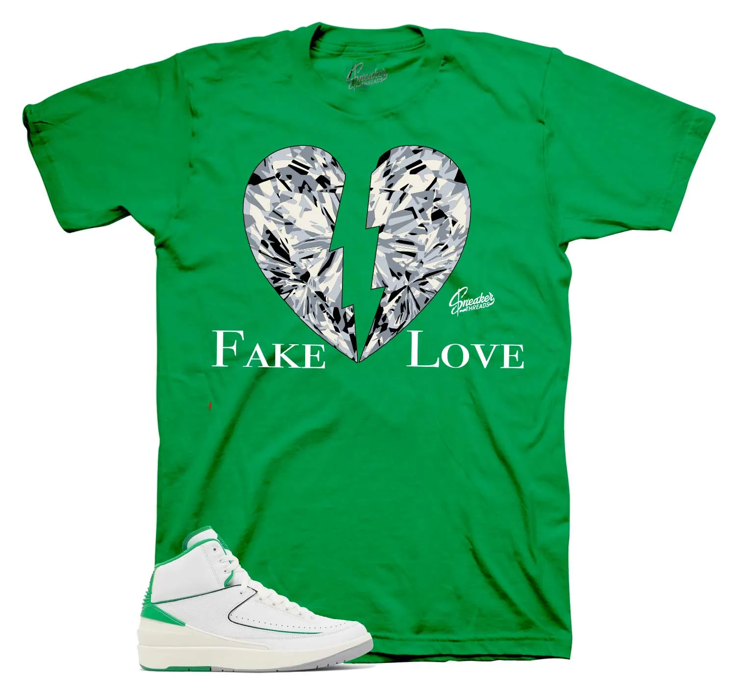 Retro 2 Lucky Green Love Shirt