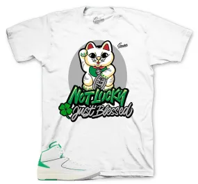 Retro 2 Lucky Green Lucky Cat Shirt