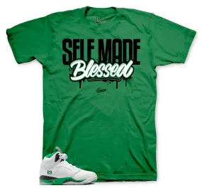 Retro 5 Lucky Green Self Made Shirt