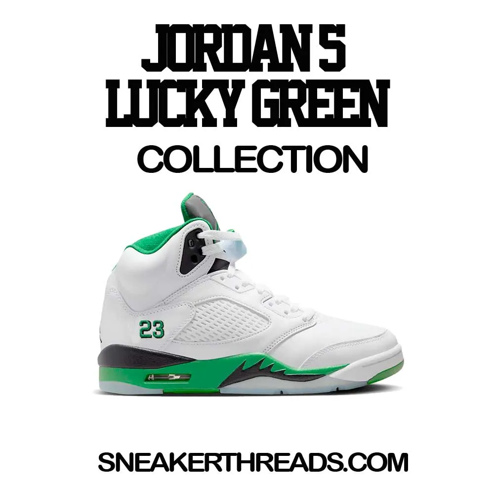 Retro 5 Lucky Green Sneaker Threads Box Shirt