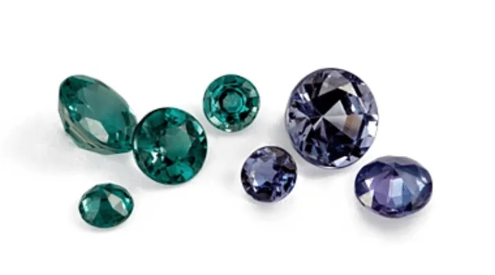 Round Cut Lab Created Alexandrite Gemstone