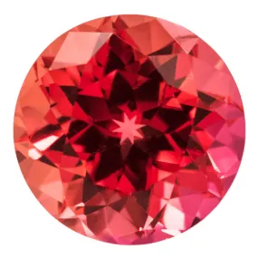 Round FAB Lab-Grown Padparadscha Sapphire Gems