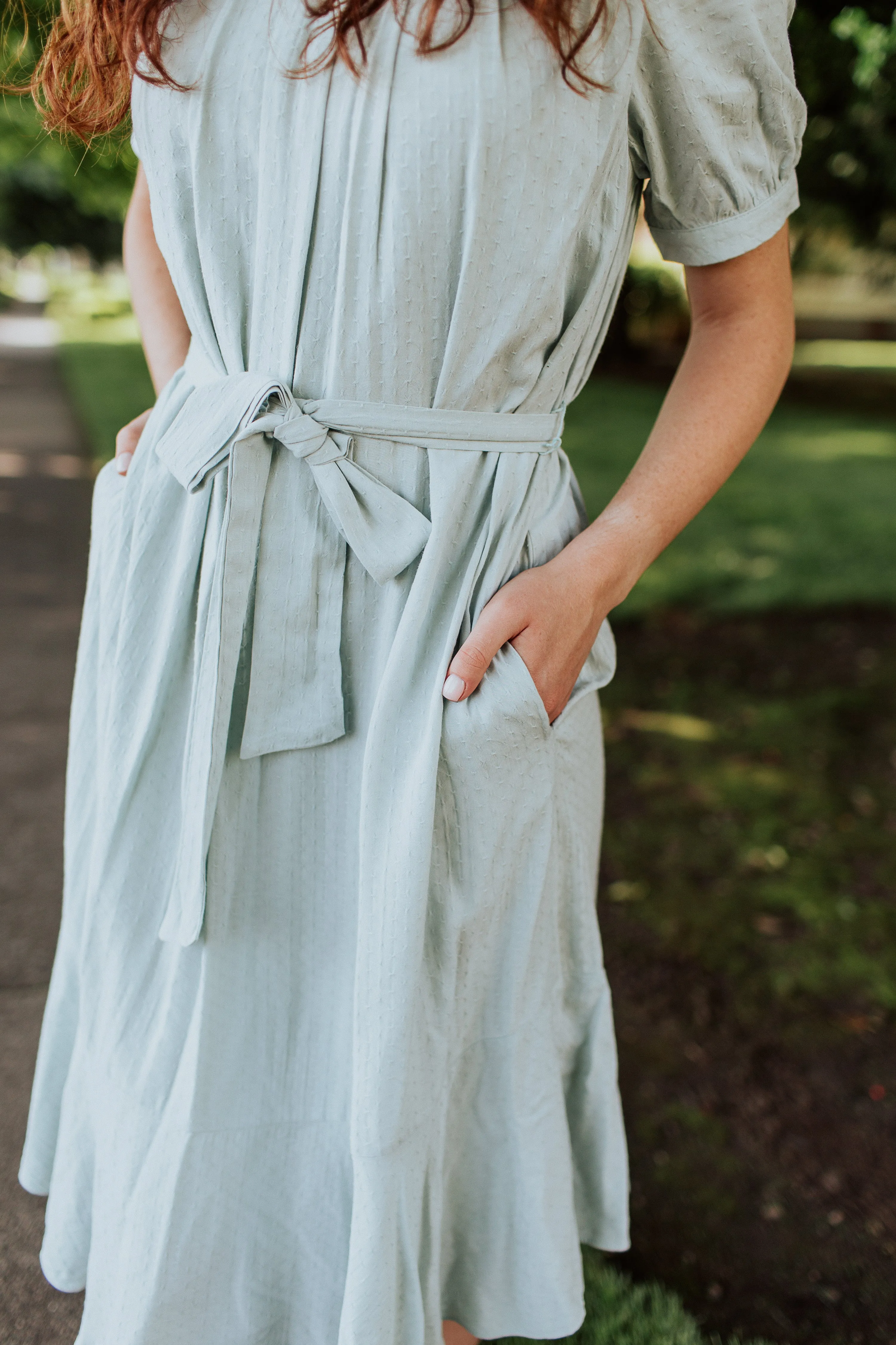 Sadie Loose Dress in Sage