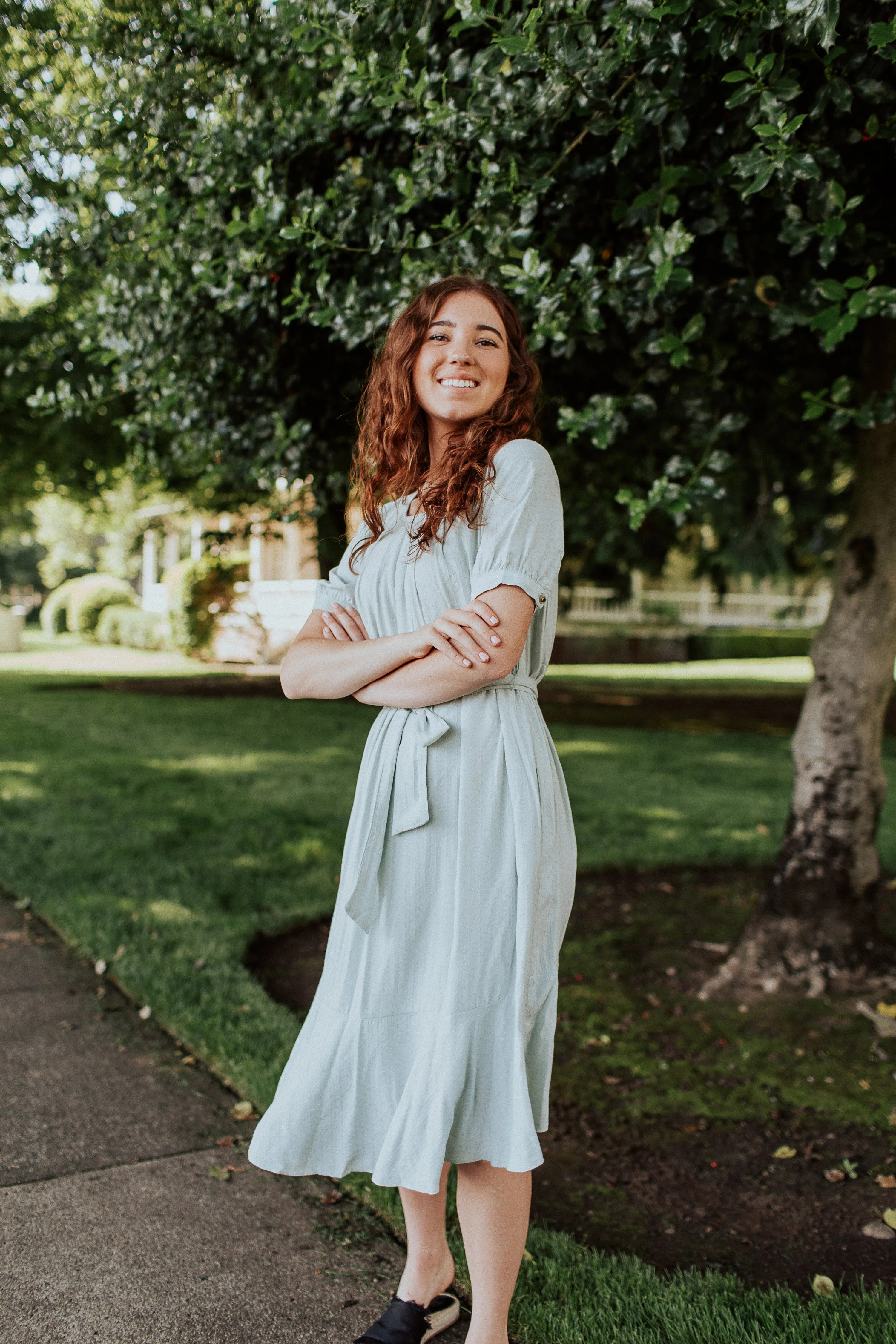 Sadie Loose Dress in Sage