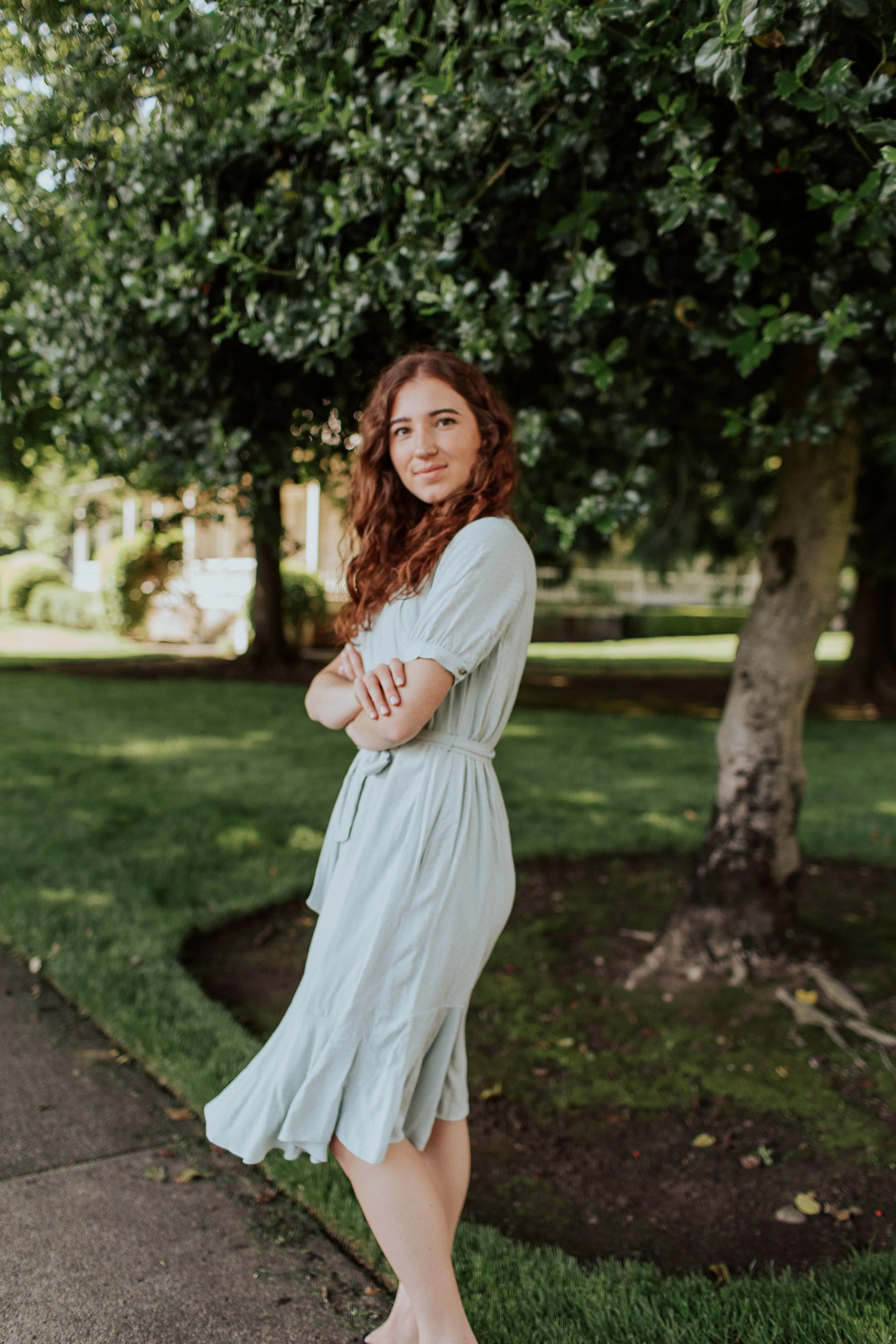 Sadie Loose Dress in Sage