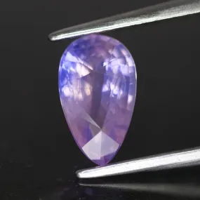 Sapphire opalescent | natural, mermaid pinkish purple, pear cut *8.5x5mm, VS 1.25ct