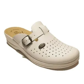 Scarpe da Donna FLY FLOT - Art. 63465BE Bianco Sabot professionale con fibbia