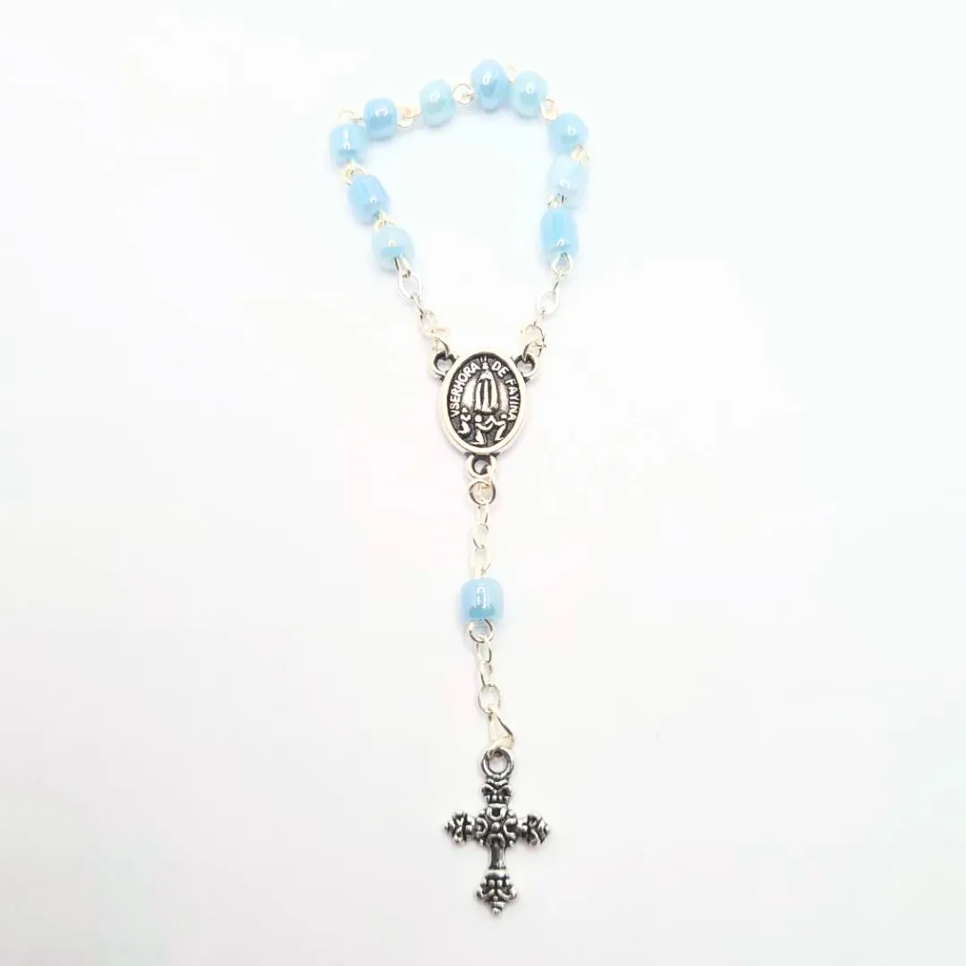 Statue - Light Blue Decade Rosary