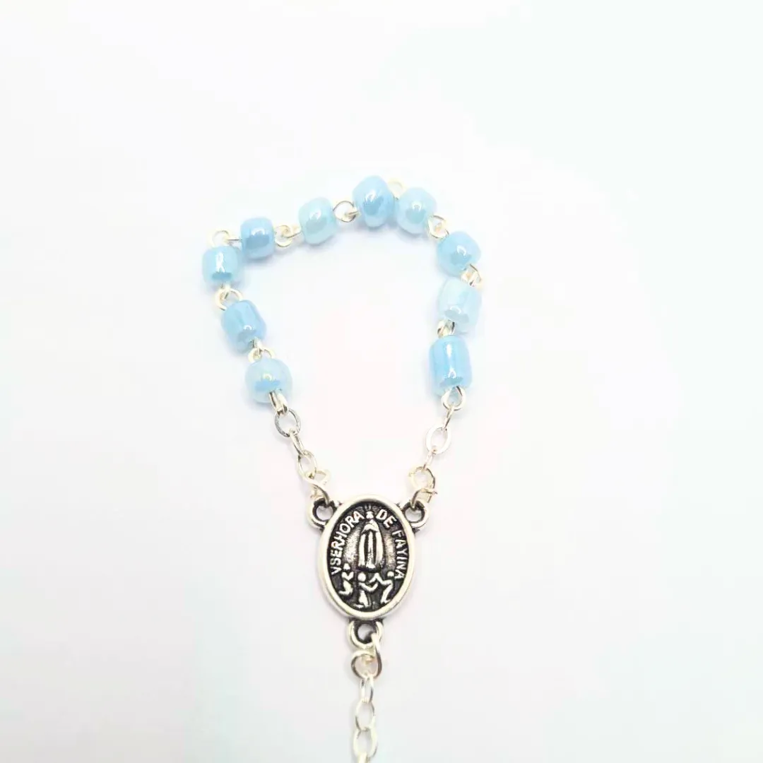 Statue - Light Blue Decade Rosary