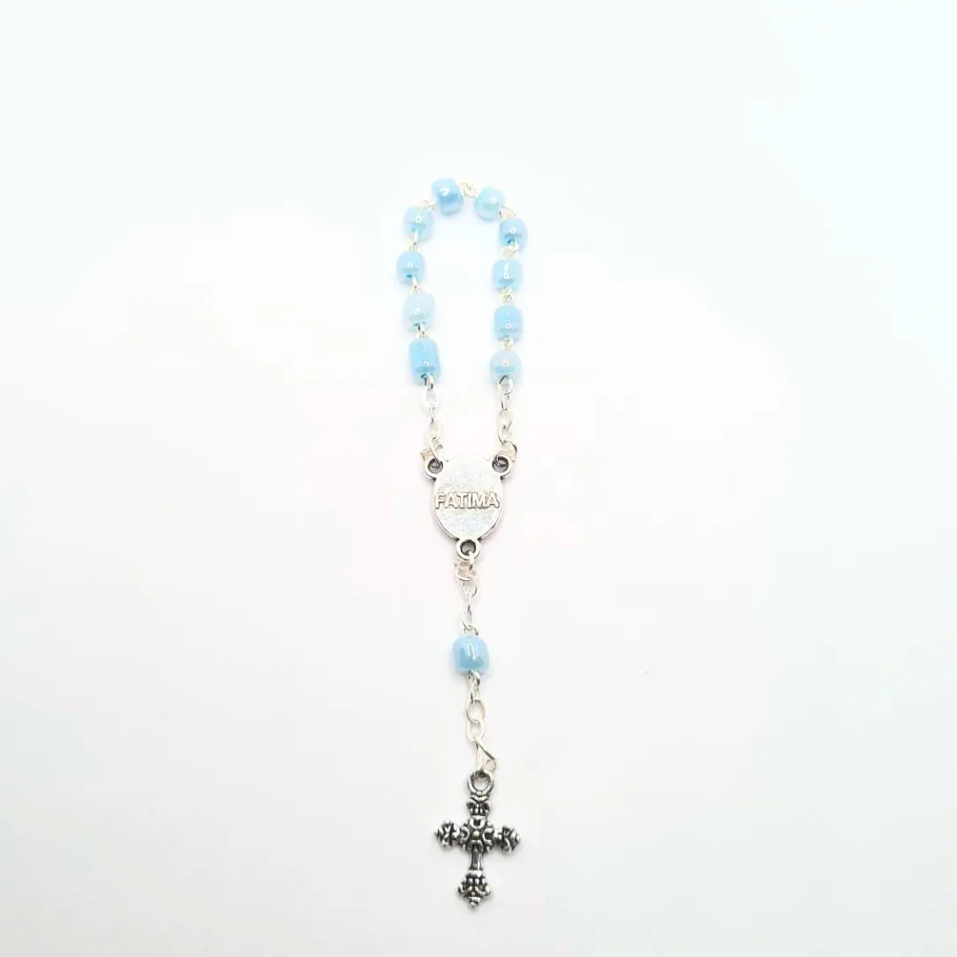 Statue - Light Blue Decade Rosary