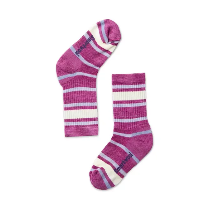 Striped Light Hiking Crew Socks Kids'