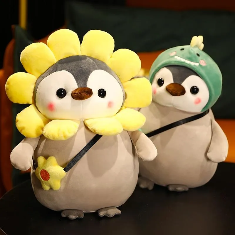 Super Soft Penguin Plush Toys Cute Stuffed Cosplay Penguin Animal Toy Unicorn Dinosaur Bunny Doll Pillow Kids Girls Kawaii Gift