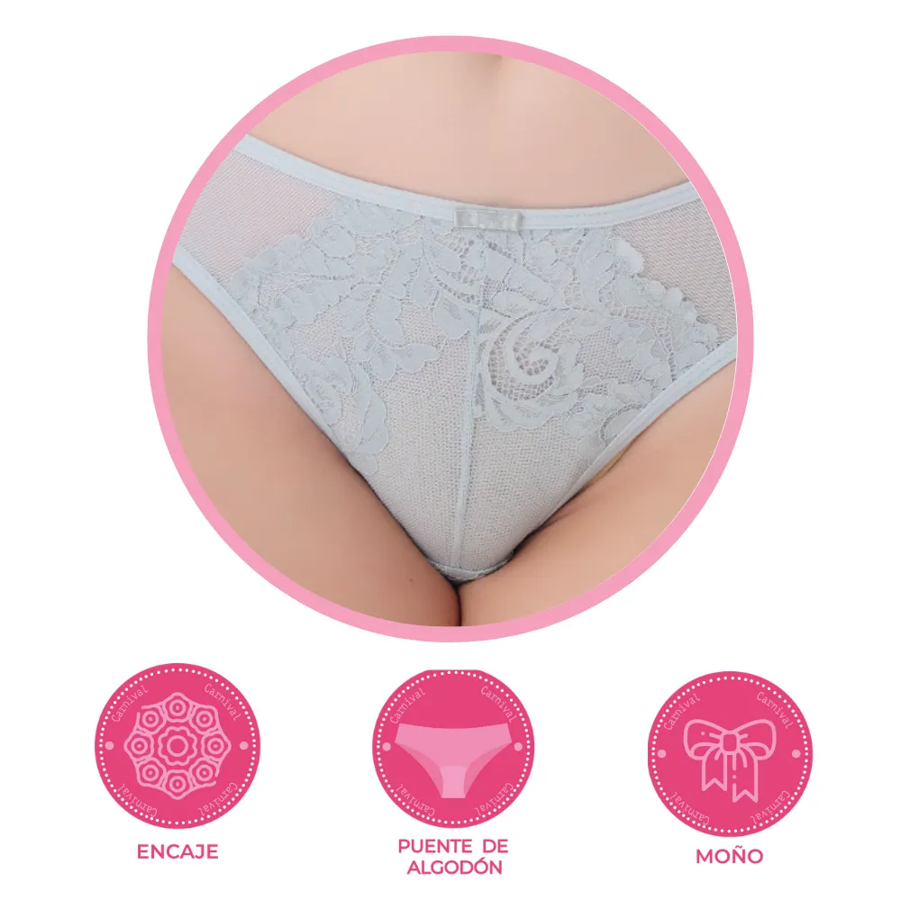 Tanga coordinable con detalles de mesh  73938 Lady Carnival