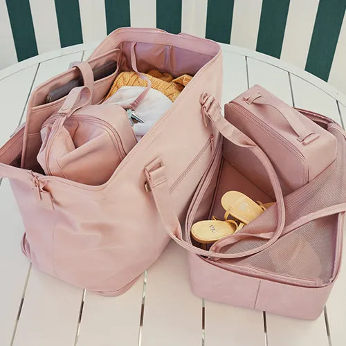 The Convertible Mini Weekender in Atlas Pink