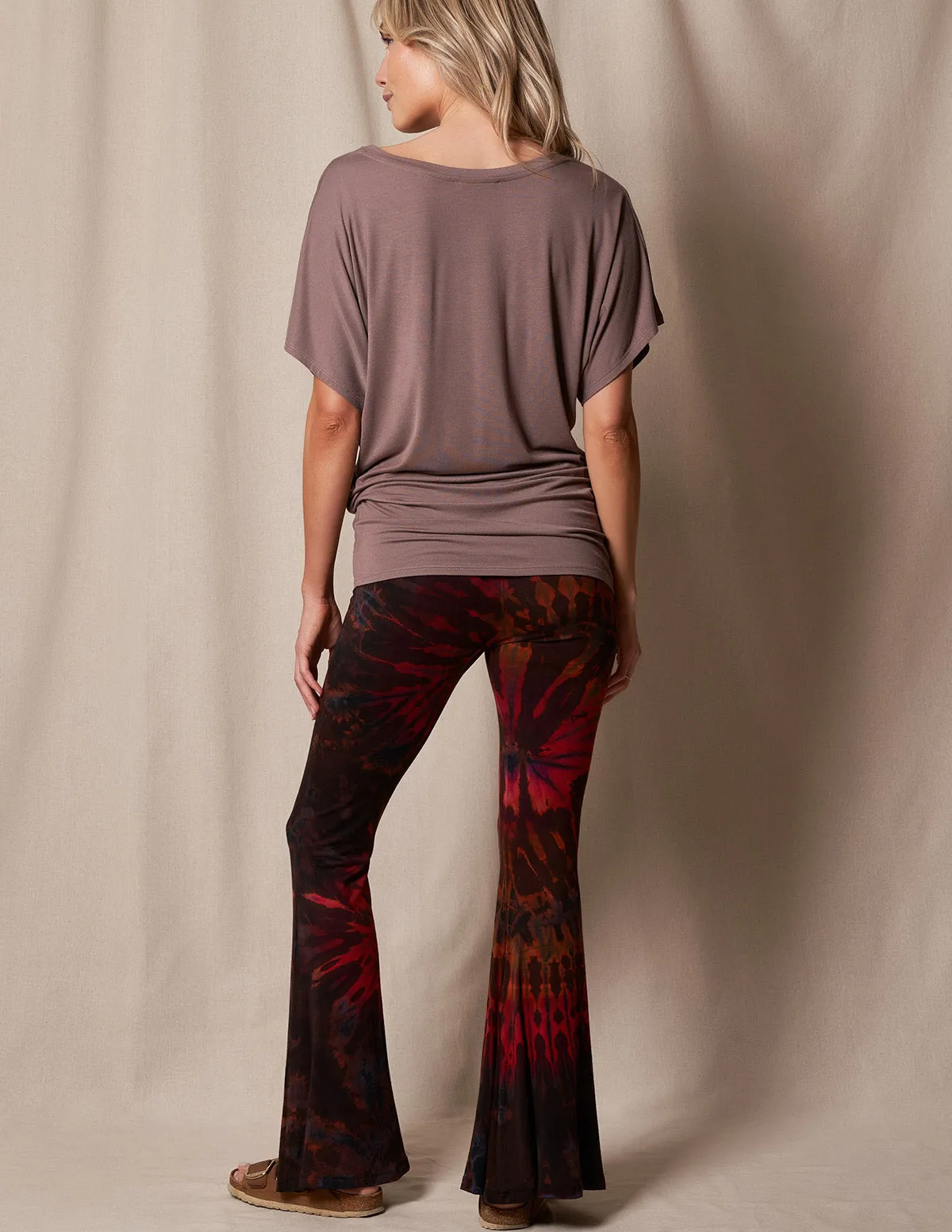 Tie-Dye Flare Bottom Pants