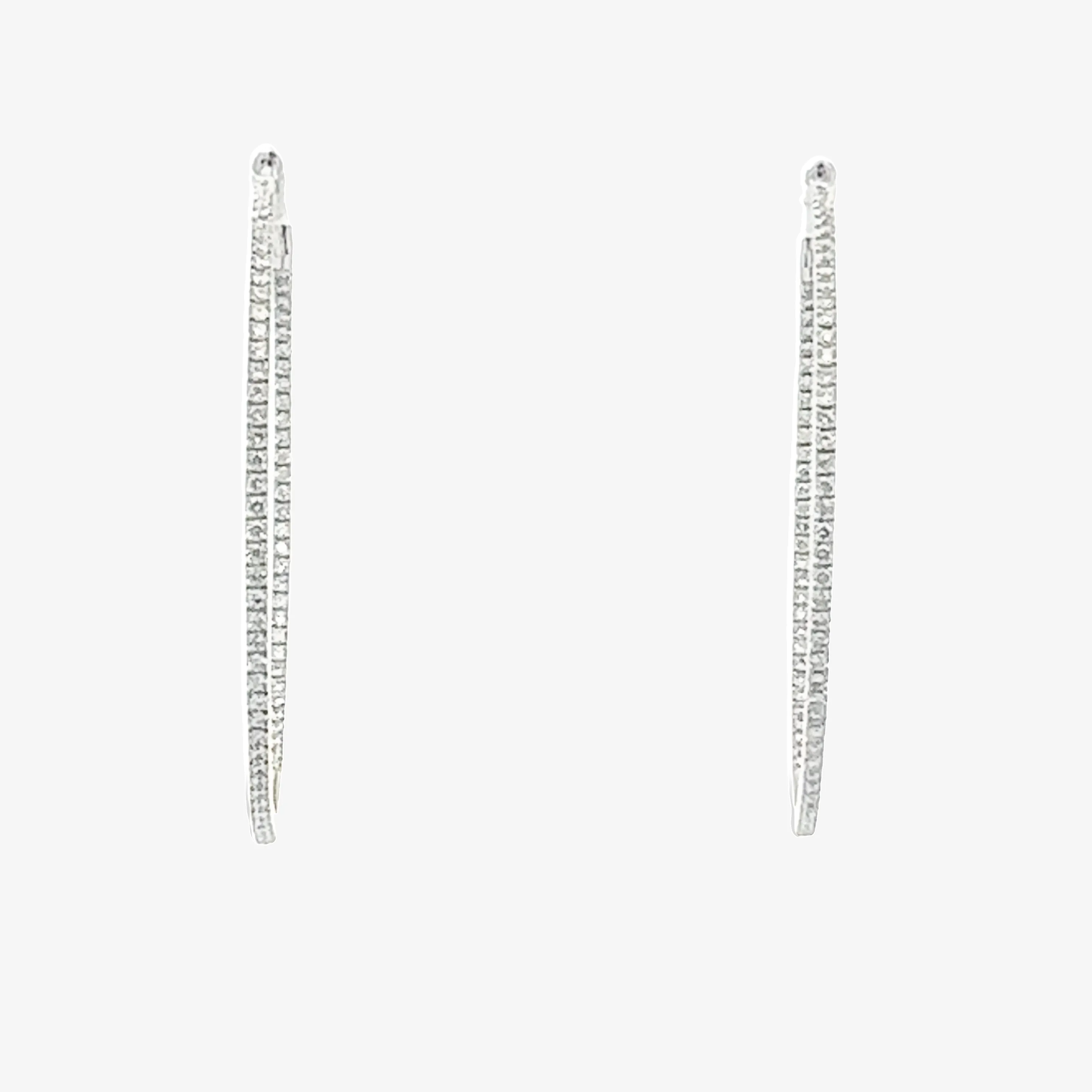 Ultra Whisper Thin 1.05CT Hoop Earrings