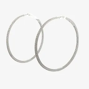 Ultra Whisper Thin 1.05CT Hoop Earrings