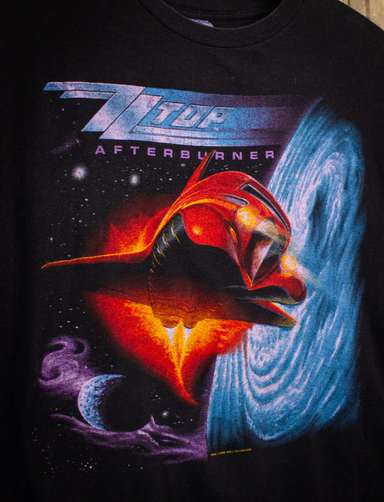 Vintage ZZ Top Afterburner Concert T Shirt 1984 Black XL