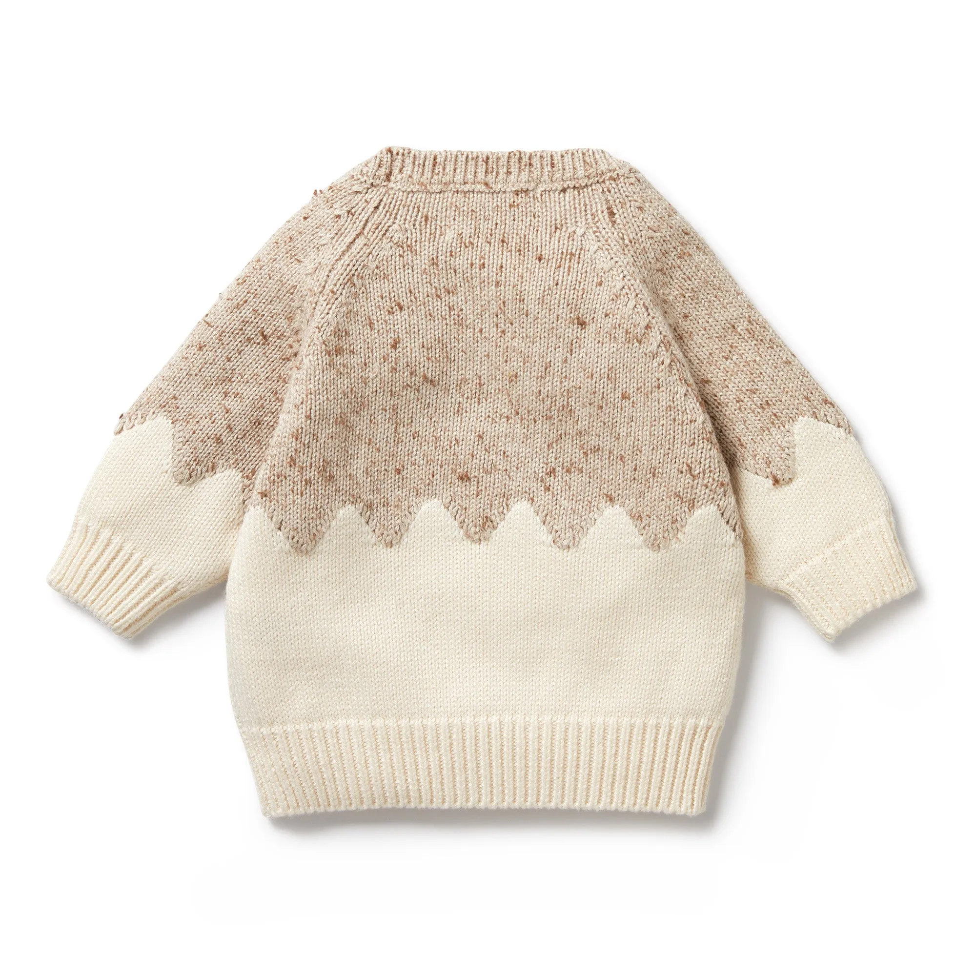 Wilson & Frenchy Knitted Jacquard Jumper - Almond Fleck