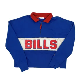 Women's '47 Brand Buffalo Bills Next Level Remi Cropped Quarter-Zip