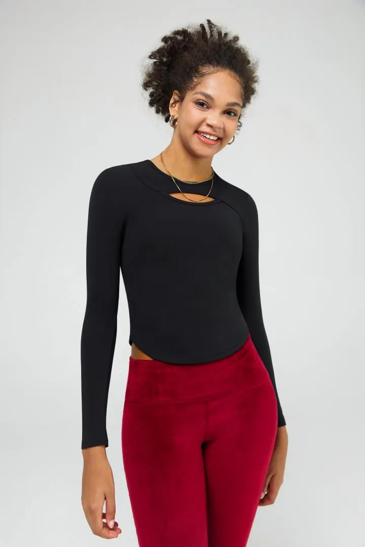 Women's Cutout Front Long Sleeve