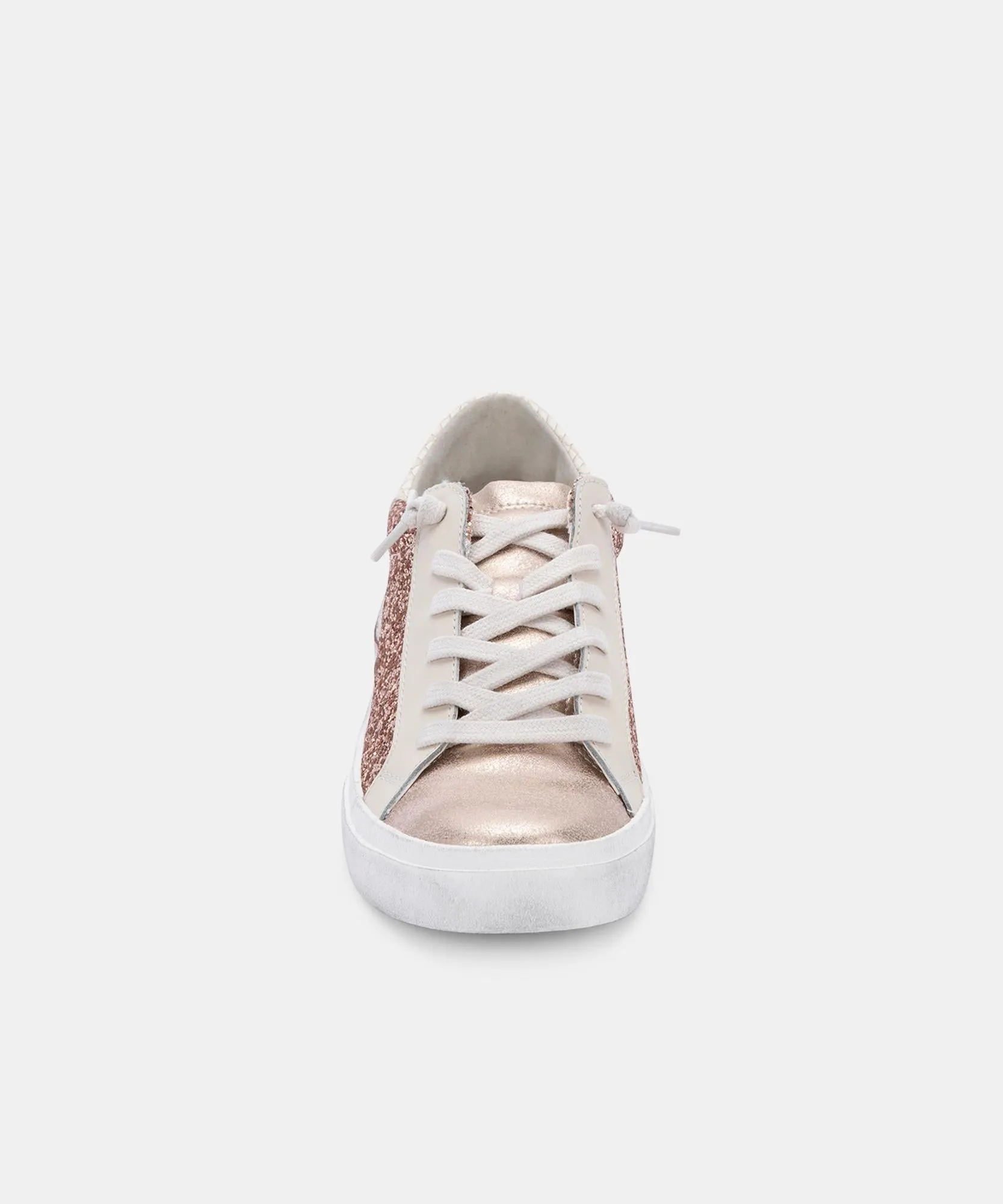 ZINA SNEAKERS ROSE GOLD GLITTER - re:vita