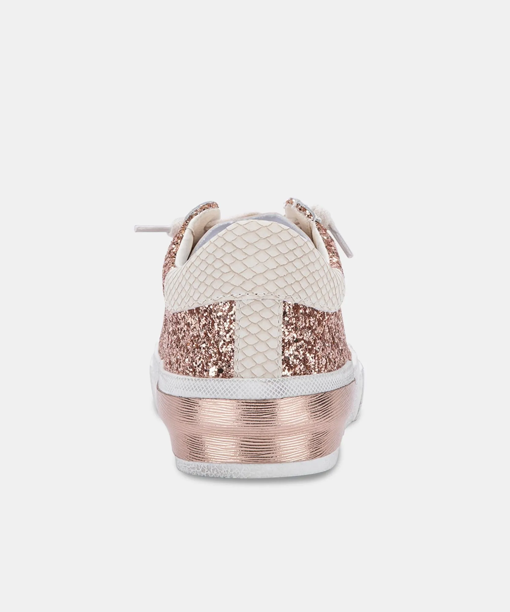 ZINA SNEAKERS ROSE GOLD GLITTER - re:vita